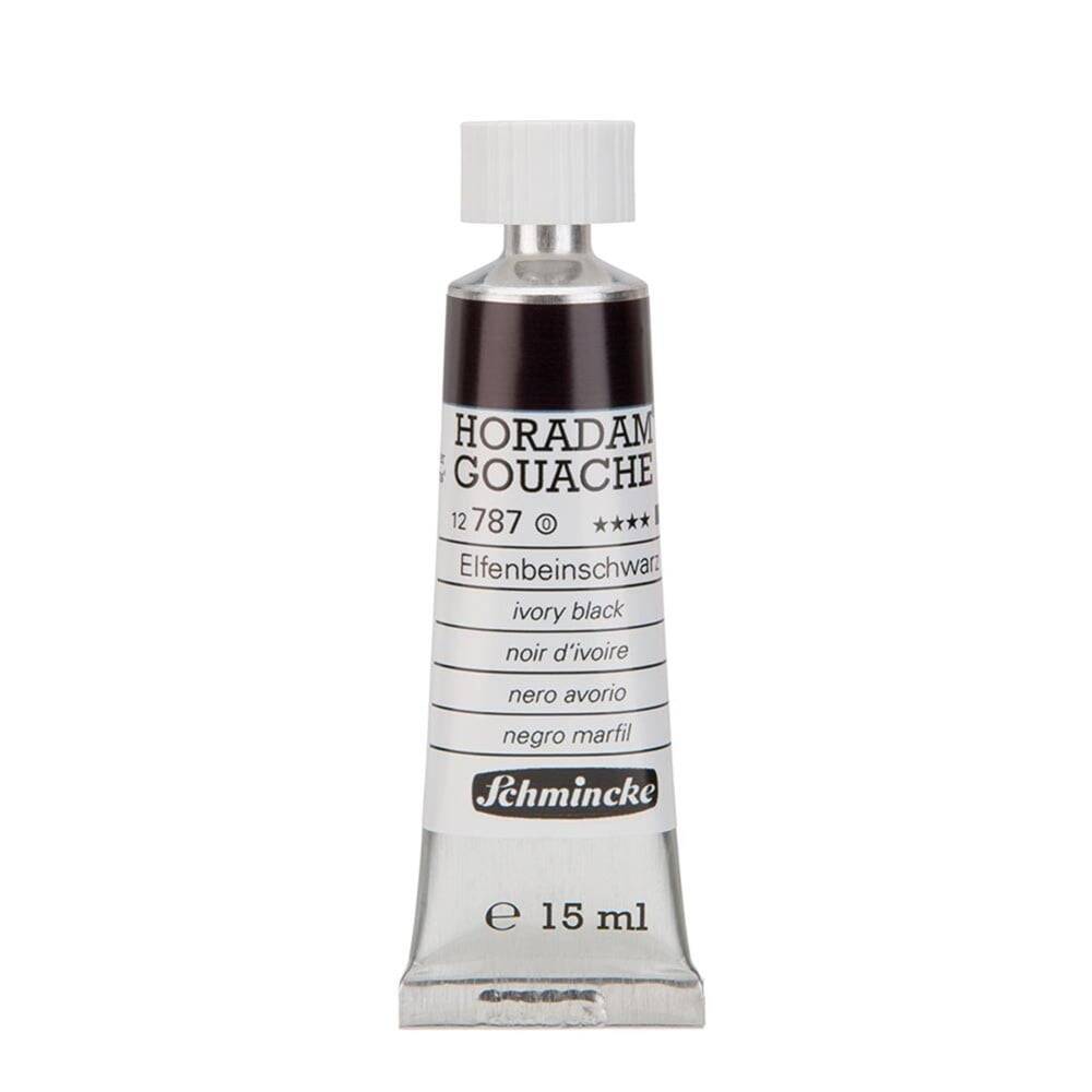 Schmincke Horadam Gouache Artist Guaj Boya 15 ml Seri 1 787 Ivory Black