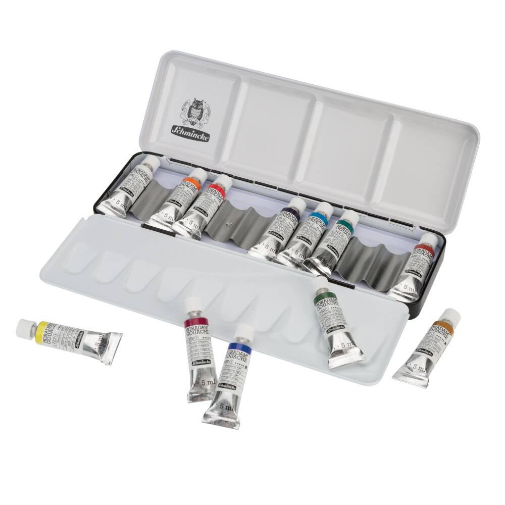 Schmincke Horadam Gouache Boya Seti Metal Kutu 12 x 5 ml 72714