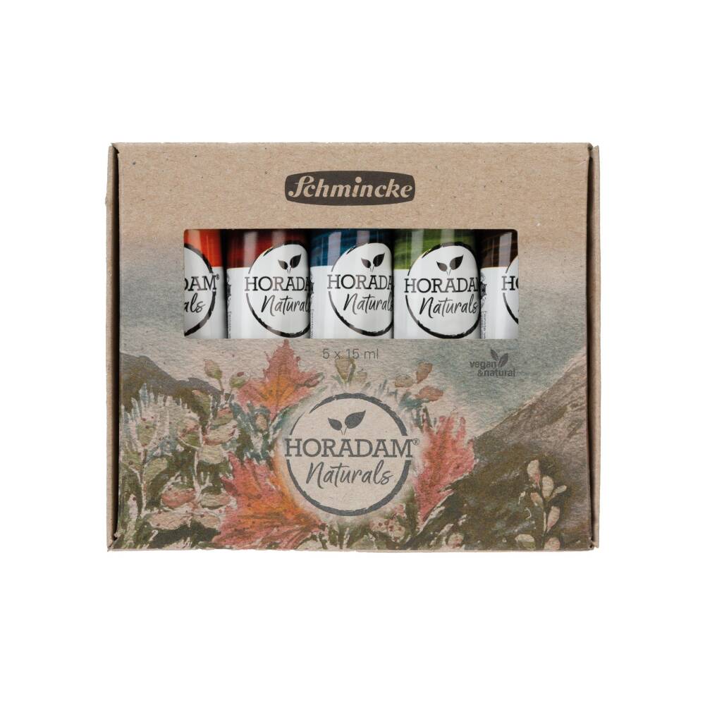 Schmincke Horadam Naturals Vegan Suluboya Seti  Bitki Pigmentleri 5x15 ml 86001