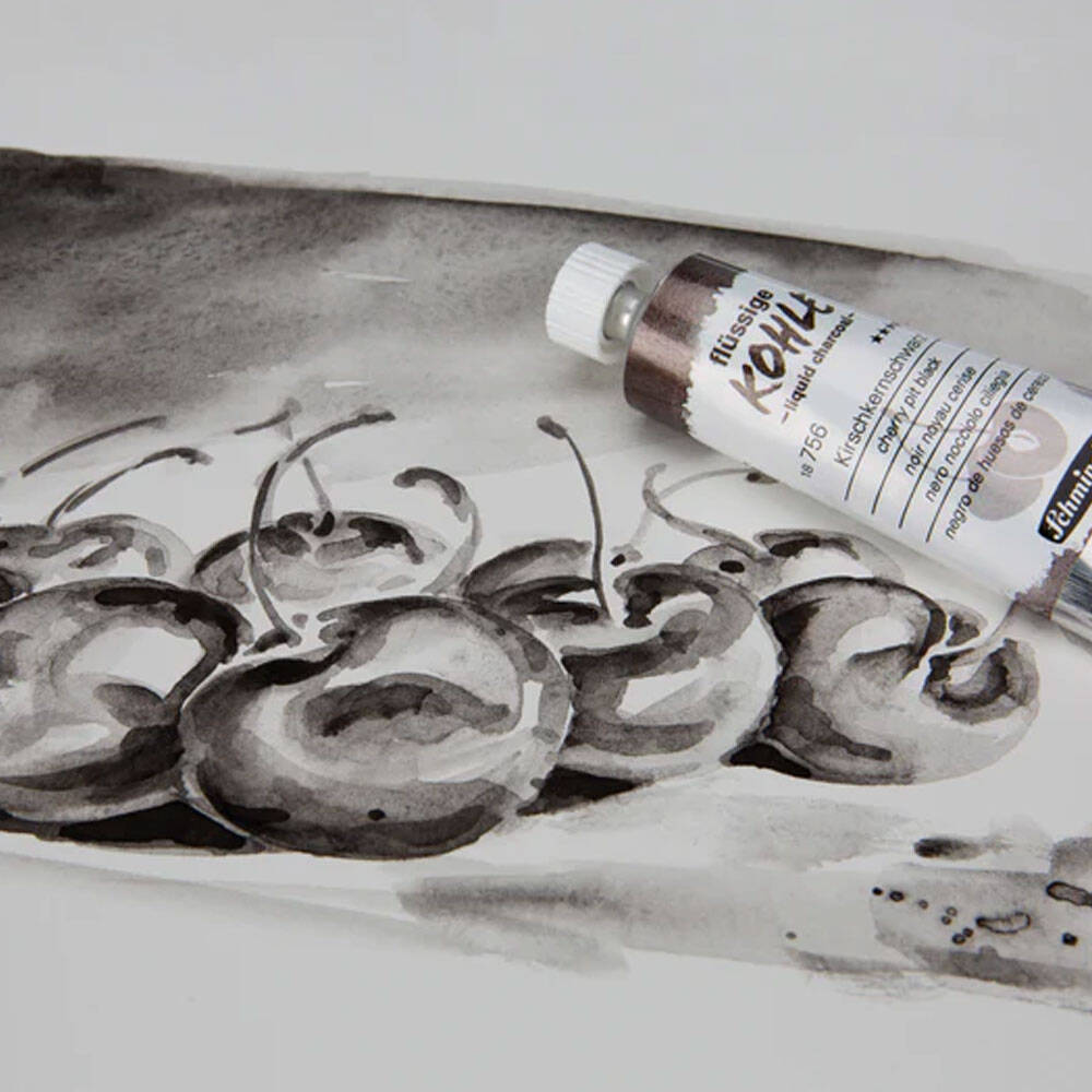 Schmincke Kohle Liquid Charcoal Sıvı Kömür Set 3 x 5 ml