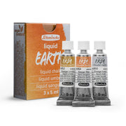 Schmincke Liquid Charcoal Set Earth 3x5 ml Tüp