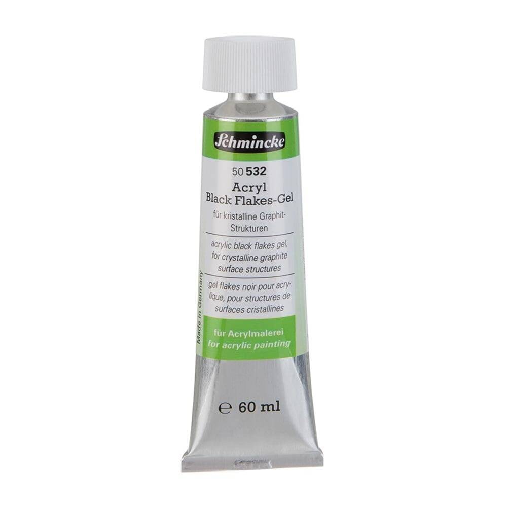 Schmincke Medium 532 Black Flakes Gel Siyah Parçalı Jel 60 ml