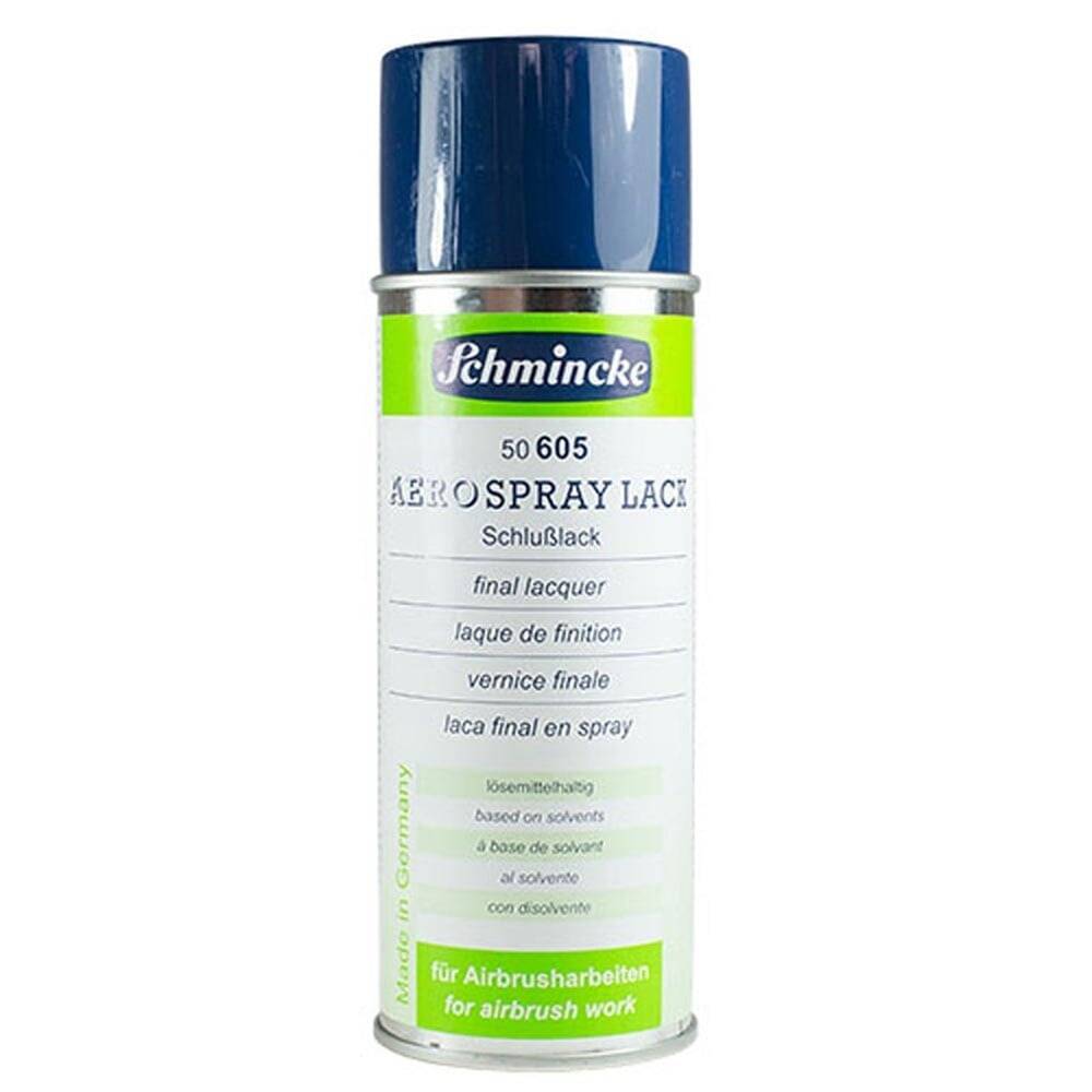 Schmincke Medium 604 Aerospray Lack Transparan Parlak Astar ve Final Vernik 250 ml