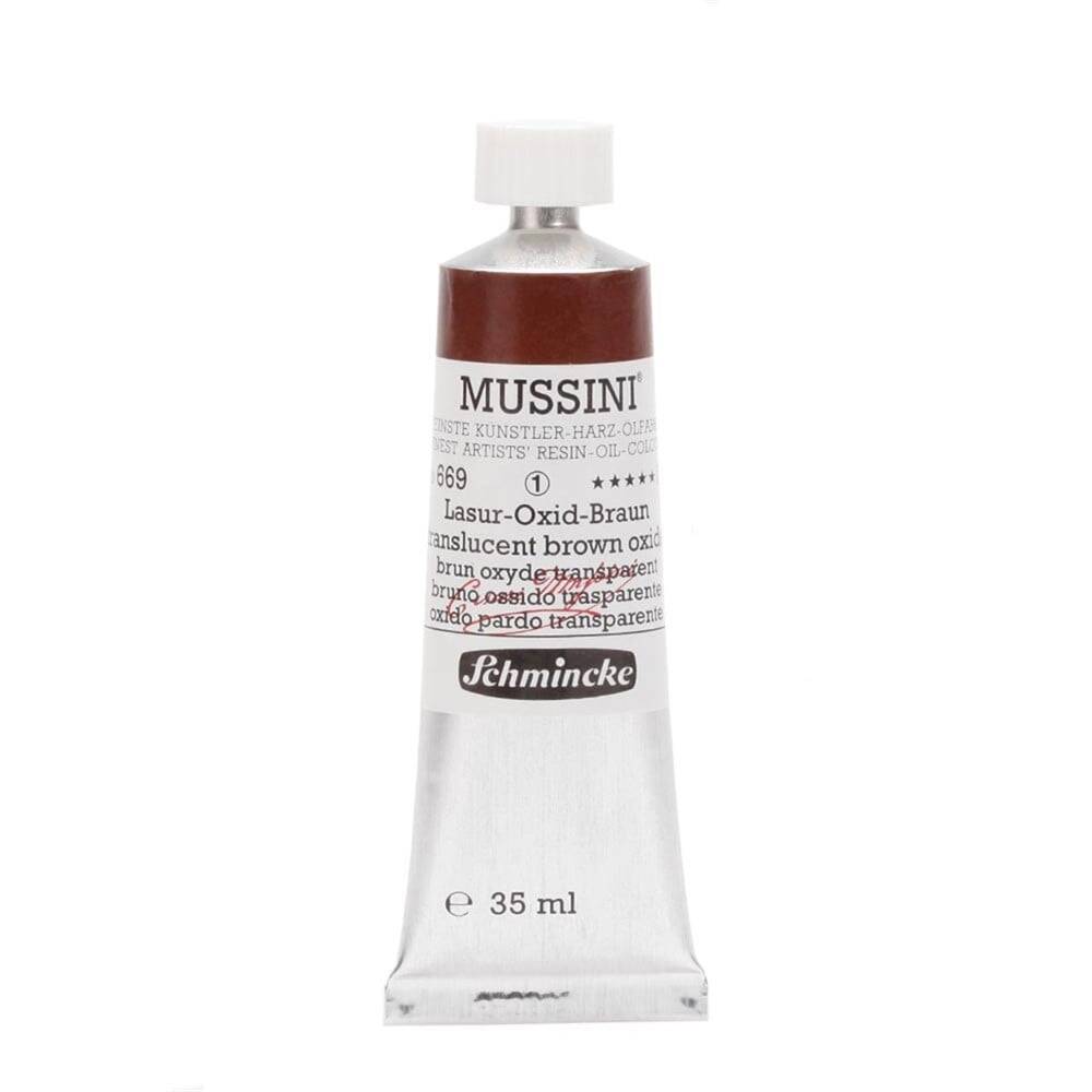 Schmincke Mussini Artist Yağlı Boya 35 ml Seri 1 669 Translucent BroOxide
