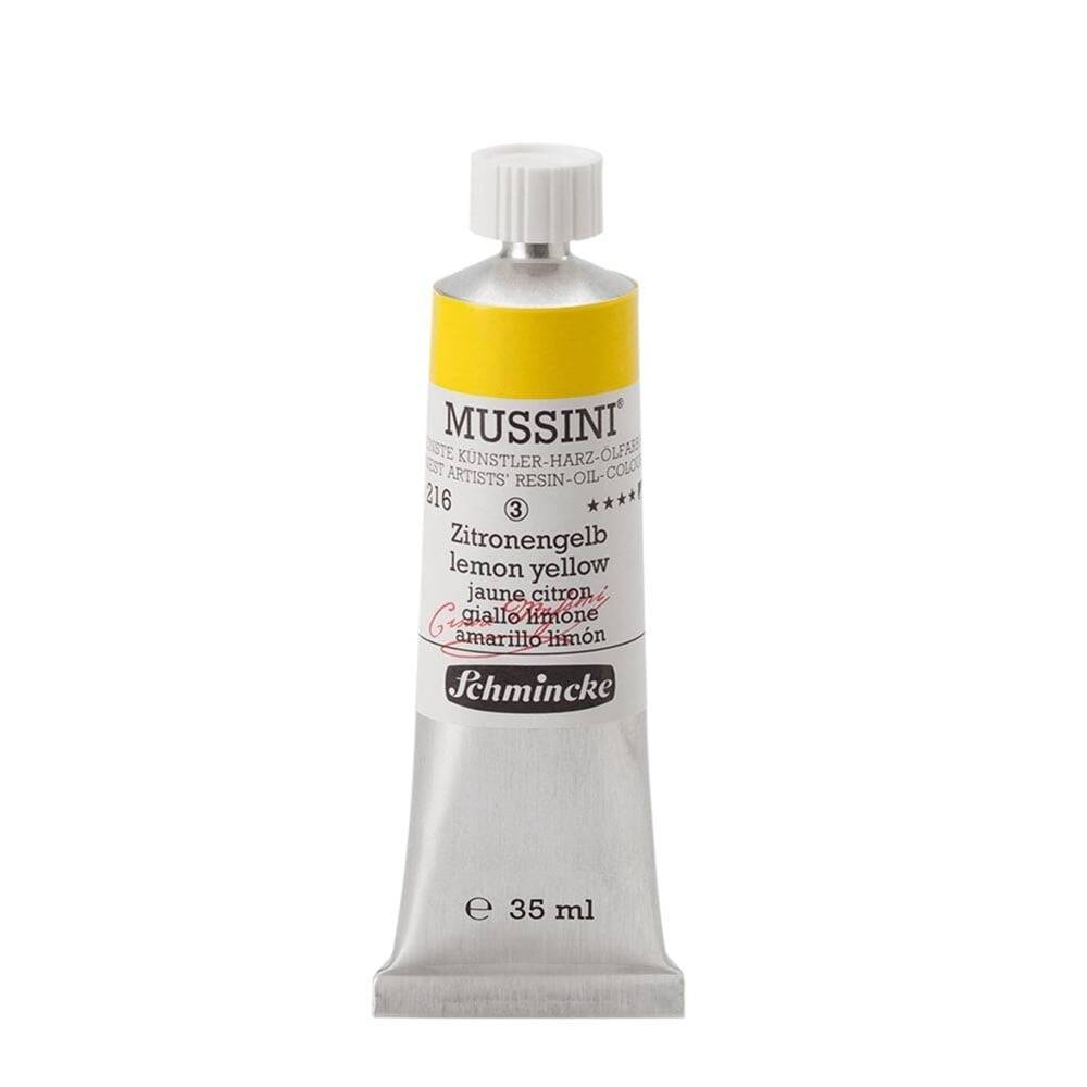 Schmincke Mussini Artist Yağlı Boya 35 ml Seri 3 216 Lemon Yellow