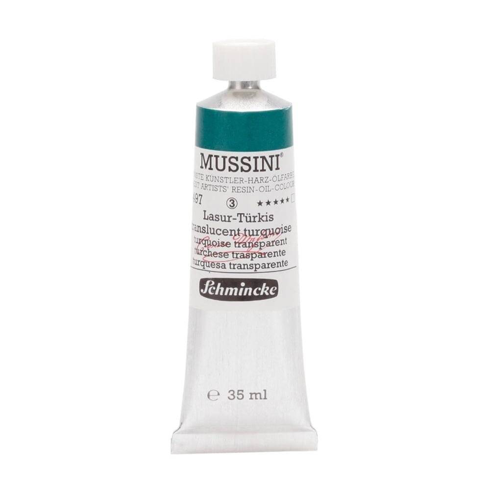 Schmincke Mussini Artist Yağlı Boya 35 ml Seri 3 497 Translucent Turquoise