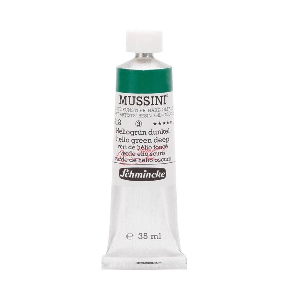 Schmincke Mussini Artist Yağlı Boya 35 ml Seri 3 518 Helio Green Deep