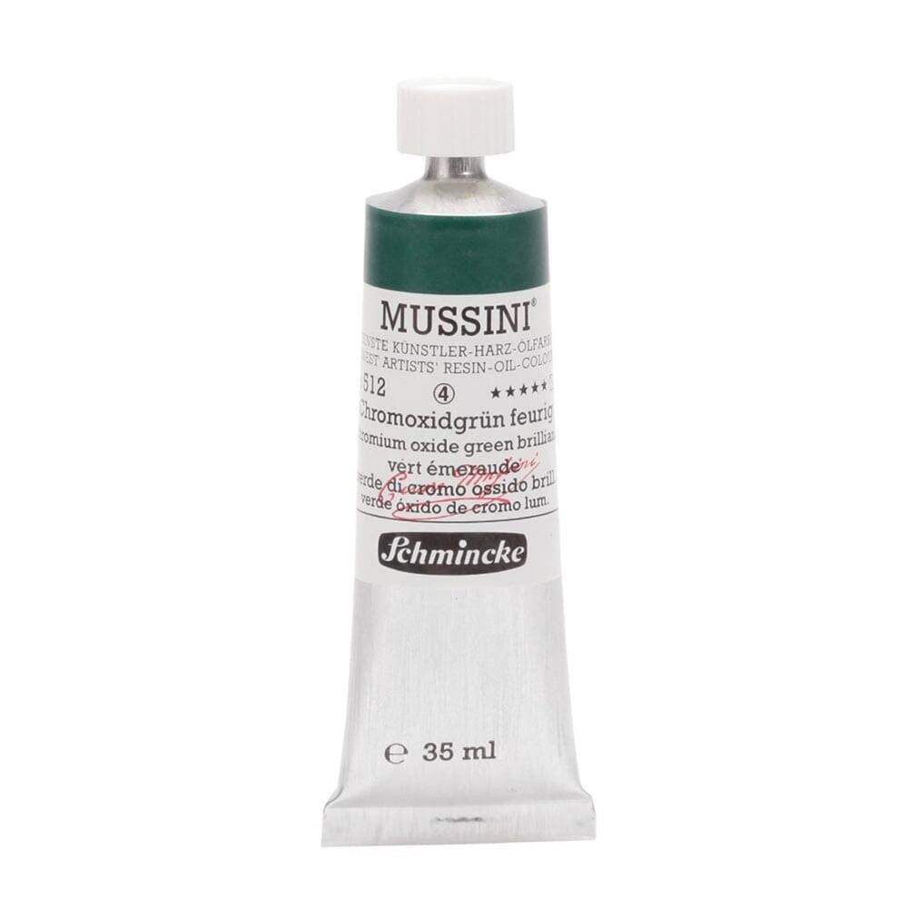 Schmincke Mussini Artist Yağlı Boya 35 ml Seri 4 512 Chromium Oxide Green Brilliant