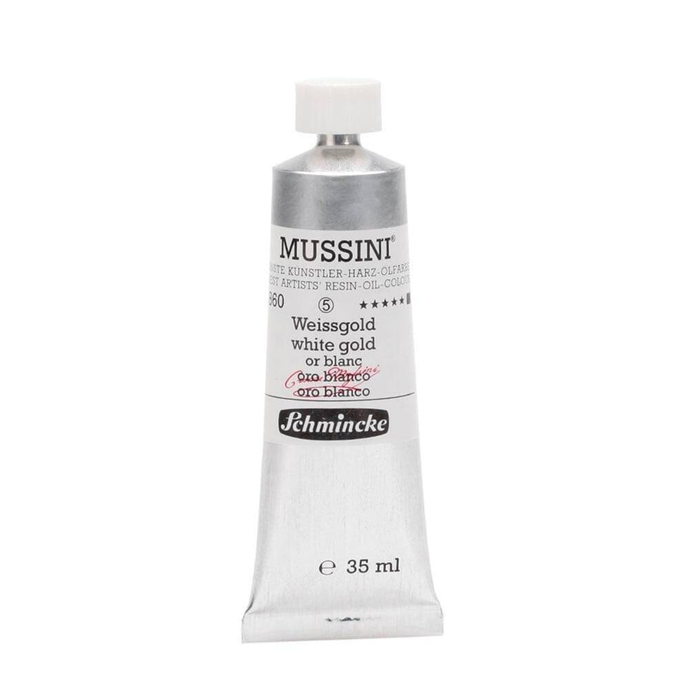 Schmincke Mussini Artist Yağlı Boya 35 ml Seri 5 860 White Gold
