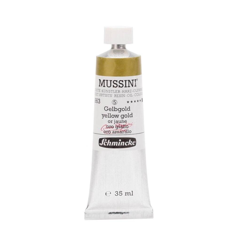 Schmincke Mussini Artist Yağlı Boya 35 ml Seri 5 863 Yellow Gold