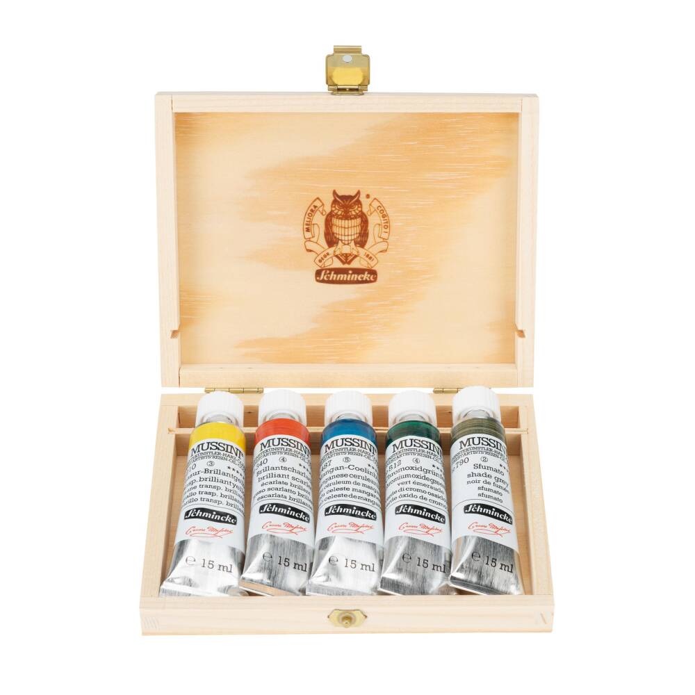 Schmincke Mussini Yağlı Boya Glazing Set 5 x 15 ml Tüp 70719