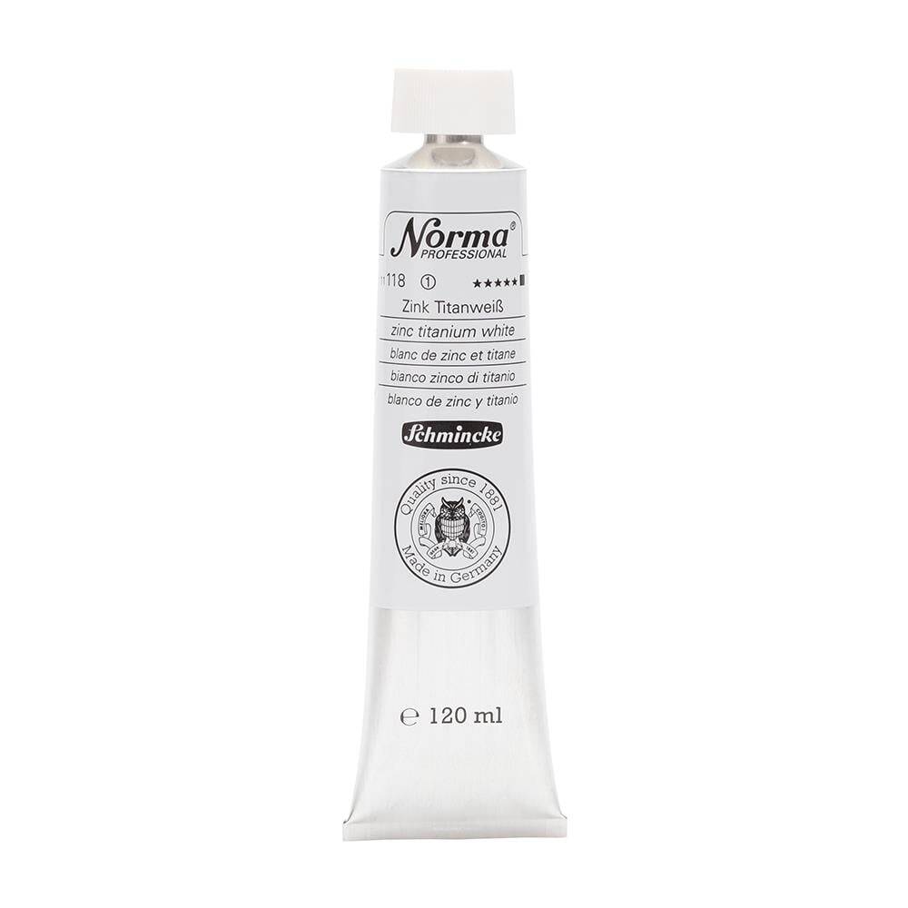 Schmincke Norma Profesyonel Zinc Titanium White 120 ml