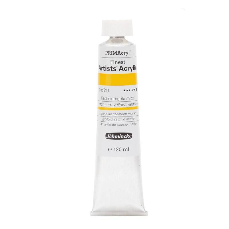 Schmincke Primacryl Artist Akrilik Boya 120 ml Seri 3 211 Cadmium Yellow Medium