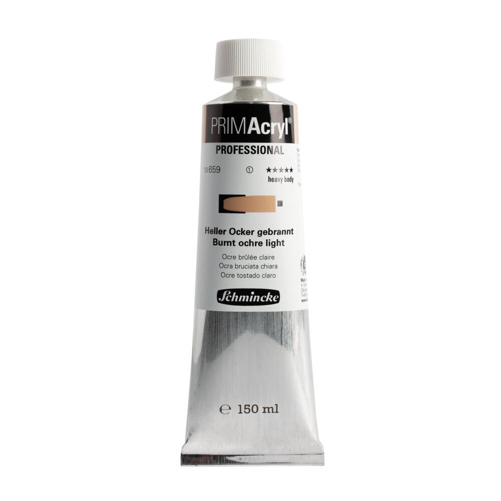 Schmincke Primacryl Artist Akrilik Boya 150 ml Seri 1 659 Burnt Ochre Light