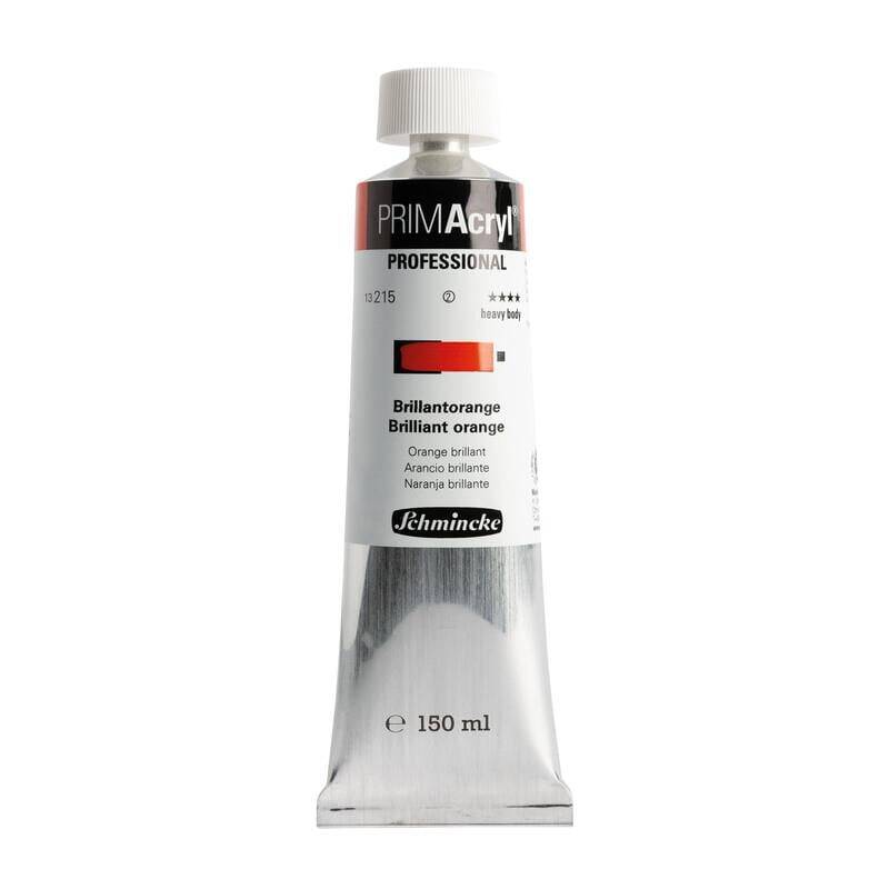 Schmincke Primacryl Artist Akrilik Boya 150 ml Seri 2 215 Brilliant Orange