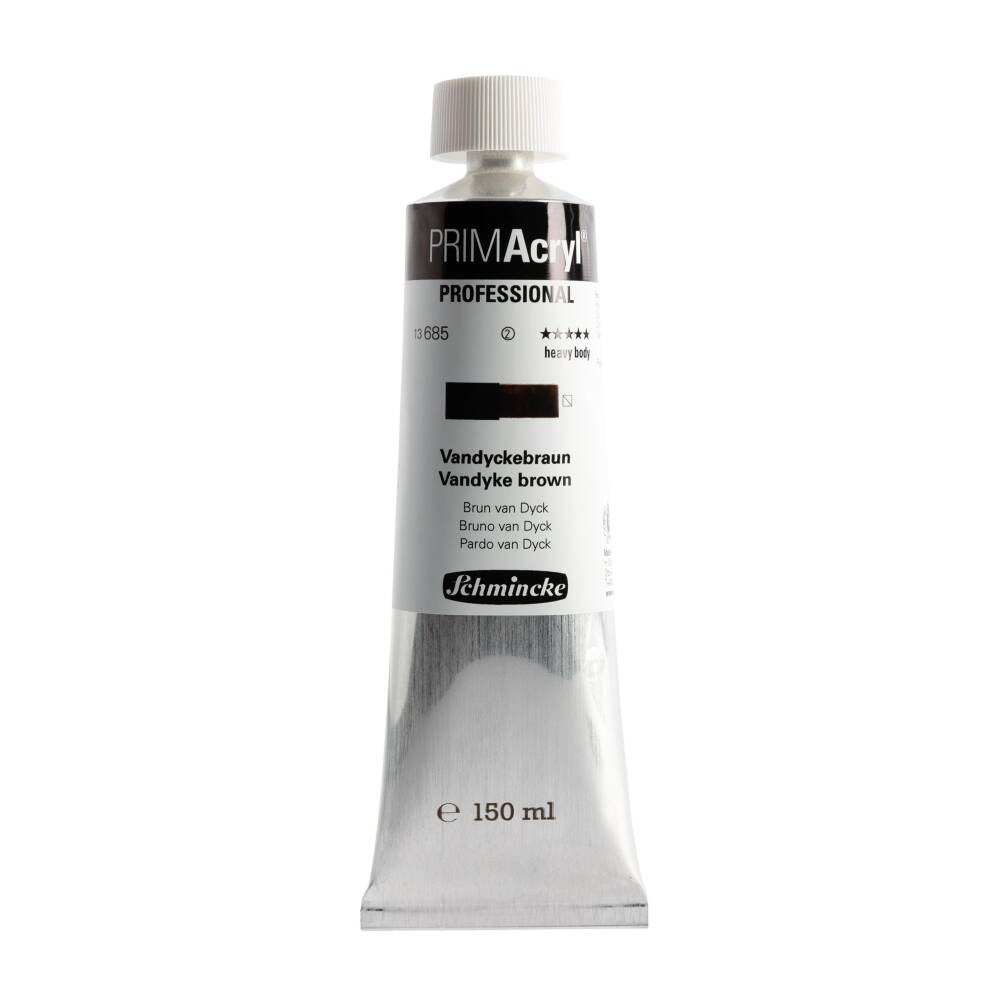Schmincke Primacryl Artist Akrilik Boya 150 ml Seri 2 685 Vandyke Brown