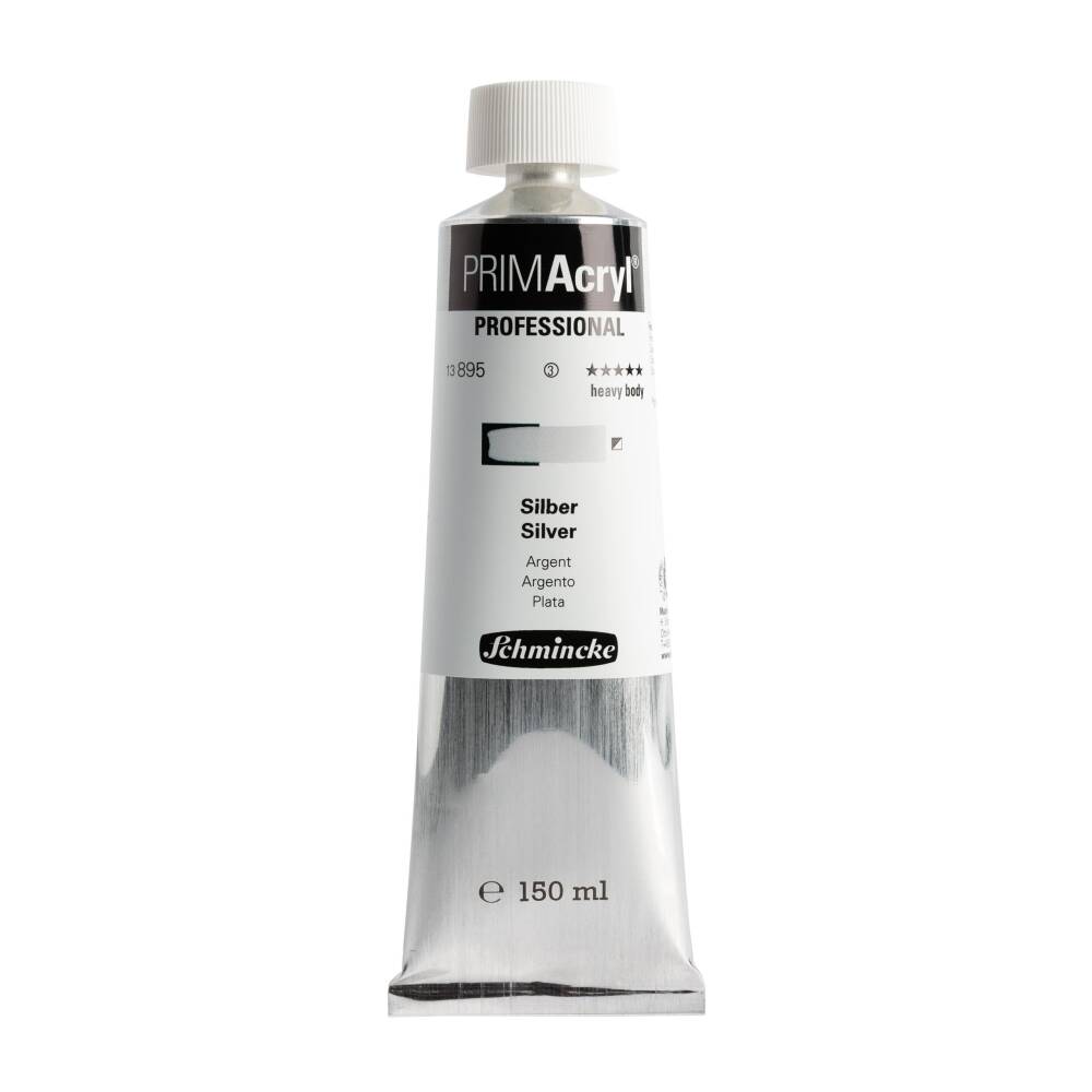 Schmincke Primacryl Artist Akrilik Boya 150 ml Seri 3 895 Silver