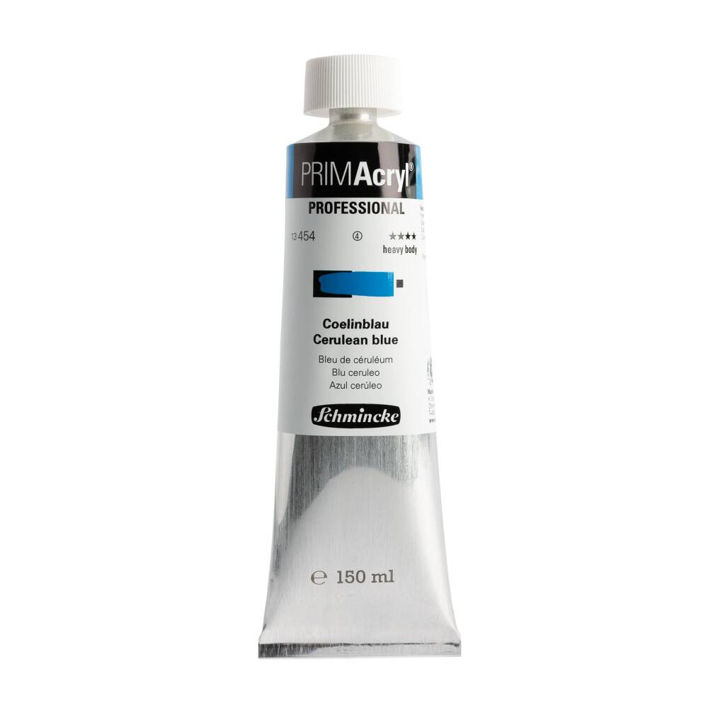 Schmincke Primacryl Artist Akrilik Boya 150 ml Seri 4 454 Cerulean Blue