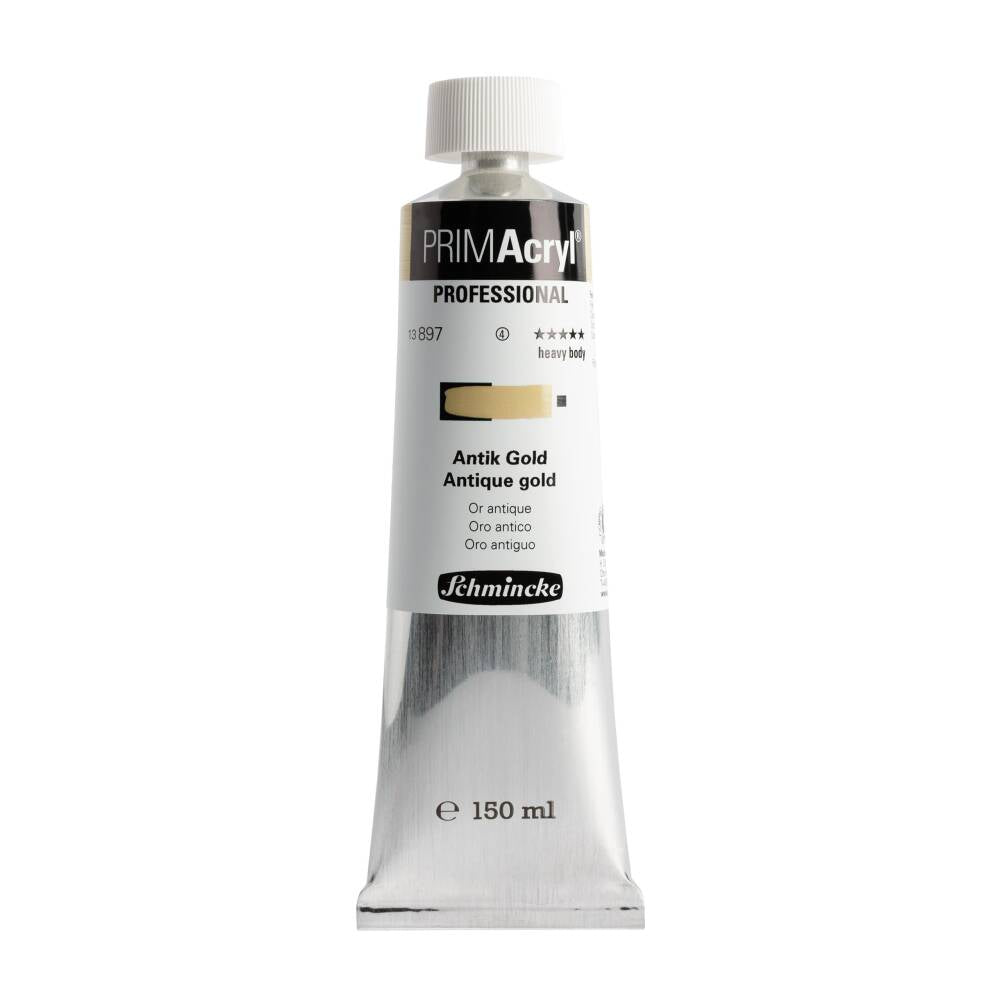 Schmincke Primacryl Artist Akrilik Boya 150 ml Seri 4 897 Antique Gold