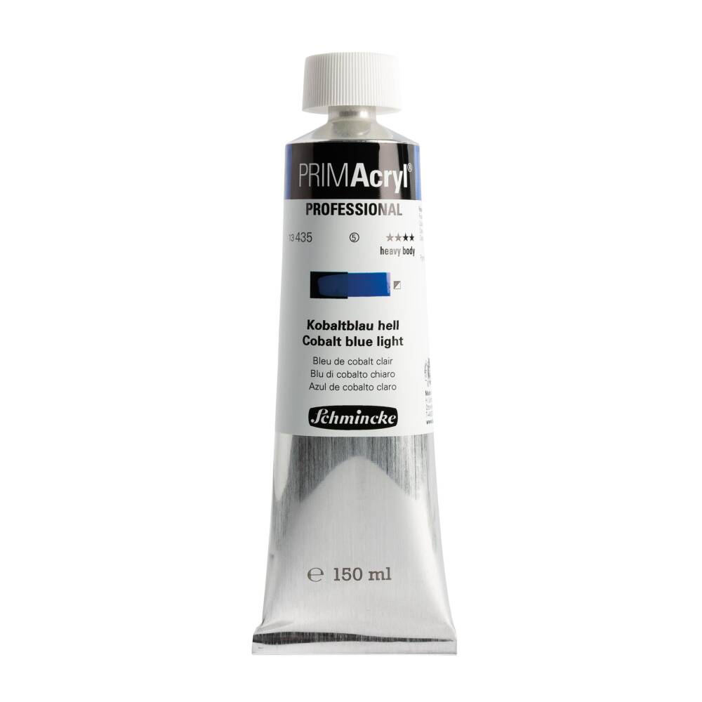 Schmincke Primacryl Artist Akrilik Boya 150 ml Seri 5 435 Cobalt Blue Light
