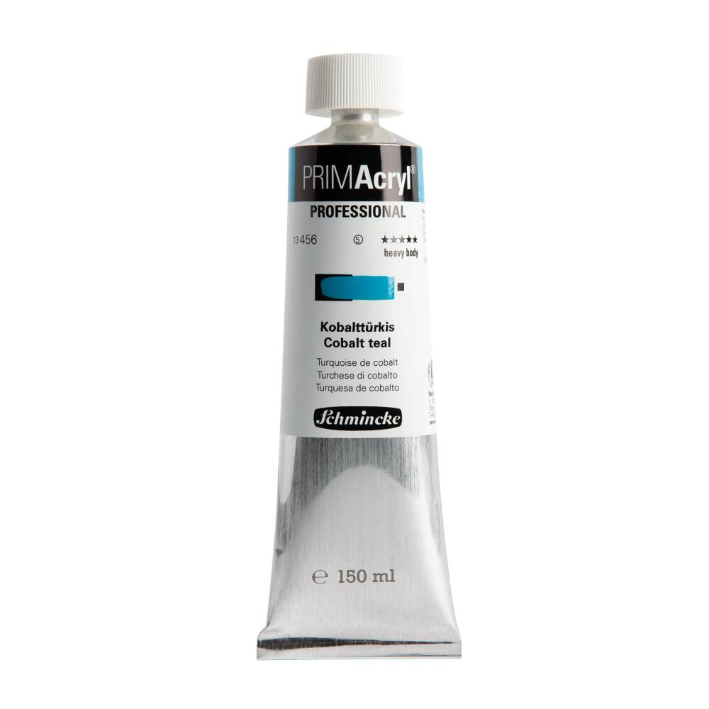Schmincke Primacryl Artist Akrilik Boya 150 ml Seri 5 456 Cobalt Teal