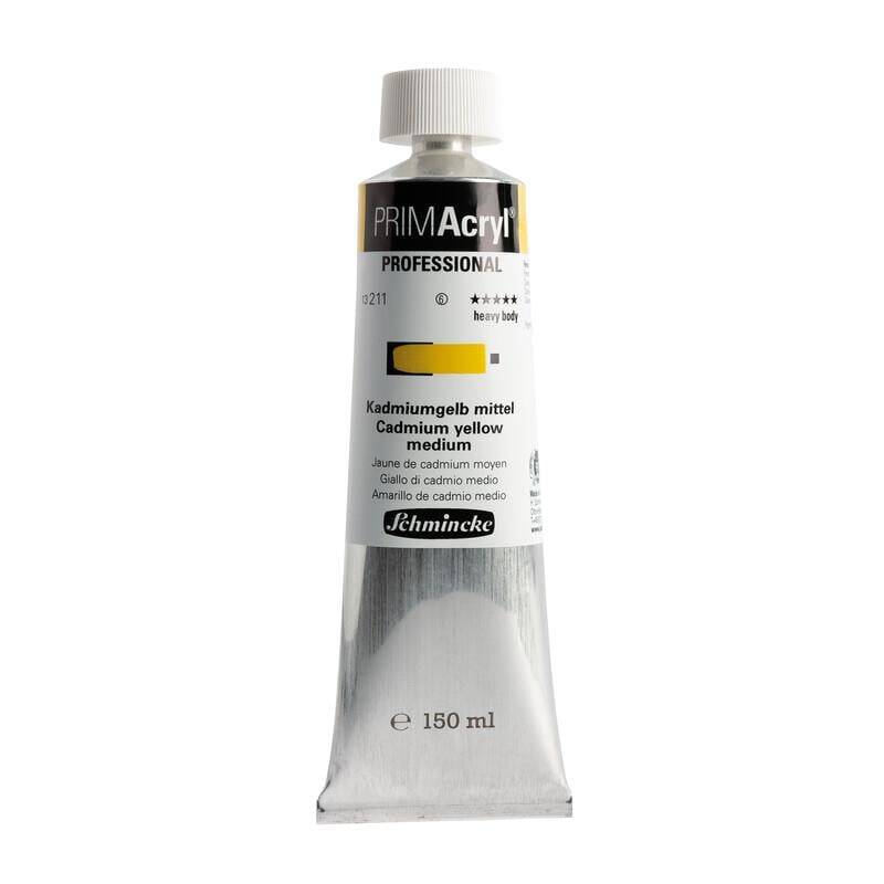 Schmincke Primacryl Artist Akrilik Boya 150 ml Seri 6 211 Cadmium Yellow Medium
