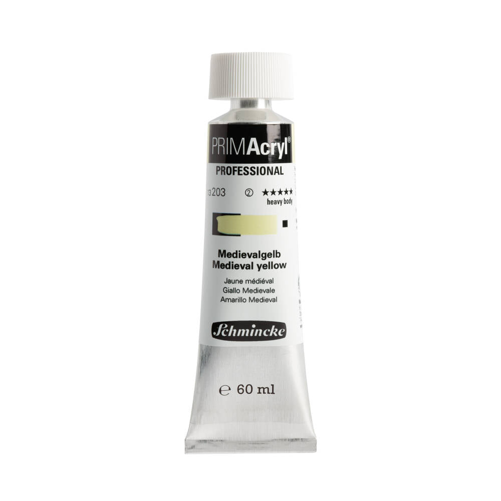 Schmincke Primacryl Artist Akrilik Boya 60 ml 203 Medieval Yellow