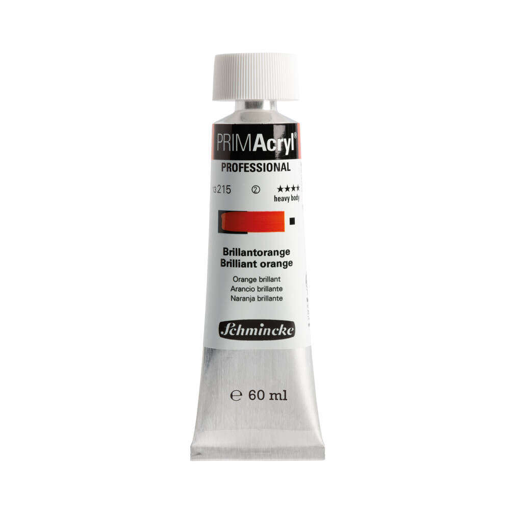 Schmincke Primacryl Artist Akrilik Boya 60 ml 215 Brilliant Orange