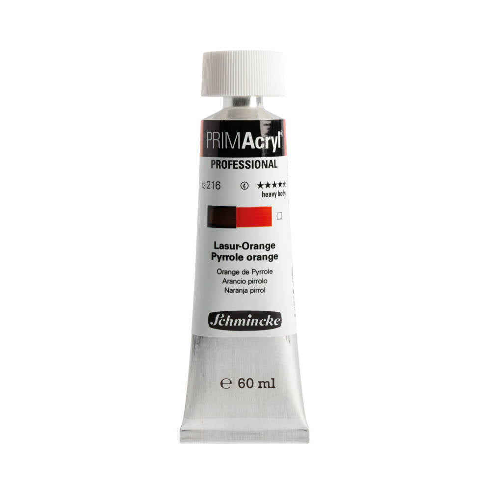 Schmincke Primacryl Artist Akrilik Boya 60 ml 216 Translucent Orange
