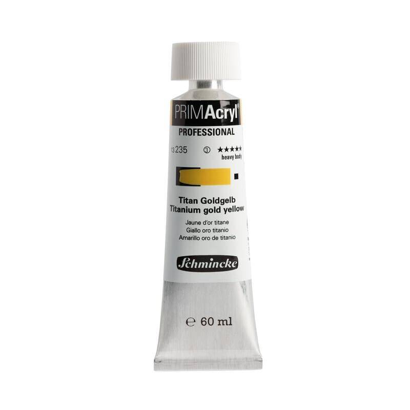 Schmincke Primacryl Artist Akrilik Boya 235 Titanium Gold Yellow 60 ml