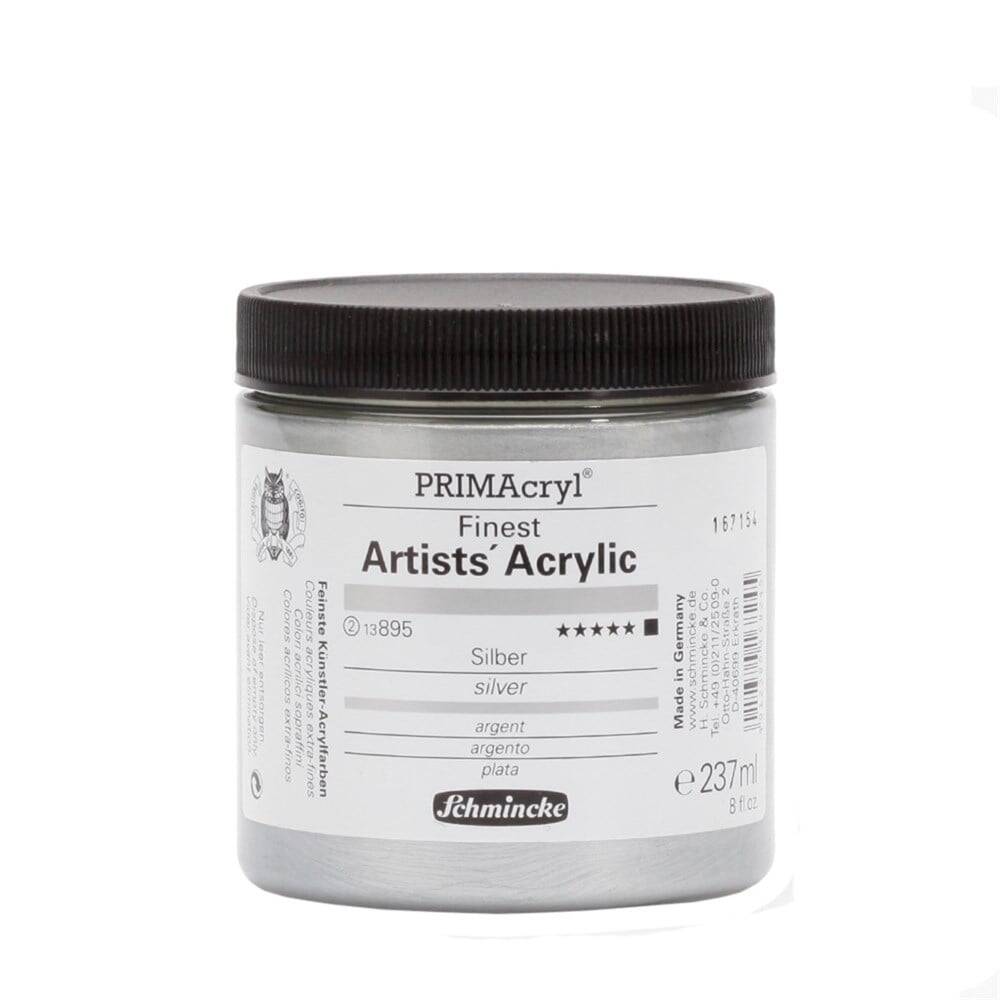 Schmincke Prımacryl Prima Arilik Boya 237 ml Silver
