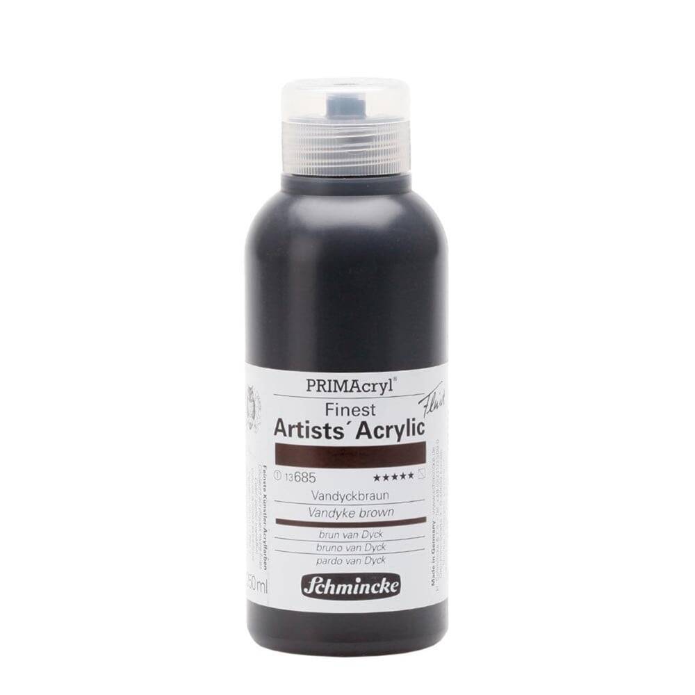 Schmincke Primacryl Artist Akrilik Boya 250 ml Seri 1 685 Vandyke Brown
