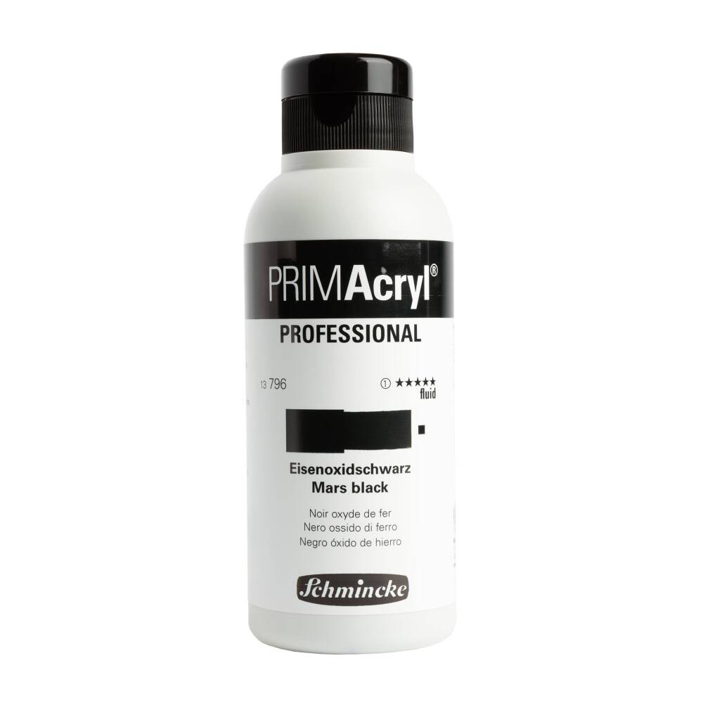 Schmincke Primacryl Artist Akrilik Boya 250 ml Seri 1 796 Mars black Fluid