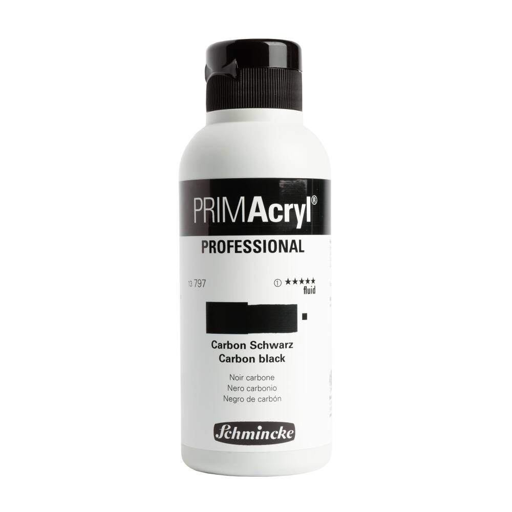 Schmincke Primacryl Artist Akrilik Boya 250 ml Seri 1 797 Carbon Black Fluid