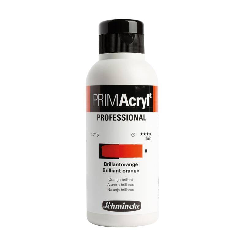 Schmincke Primacryl Artist Akrilik Boya 250 ml Seri 2 215 Brilliant Orange Fluid