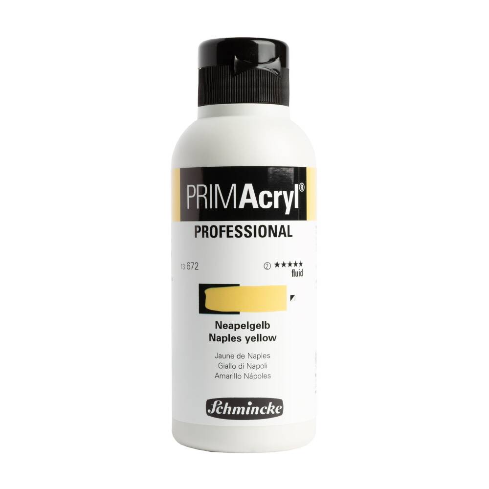 Schmincke Primacryl Artist Akrilik Boya 250 ml Seri 2 672 Naples Yellow Fluid