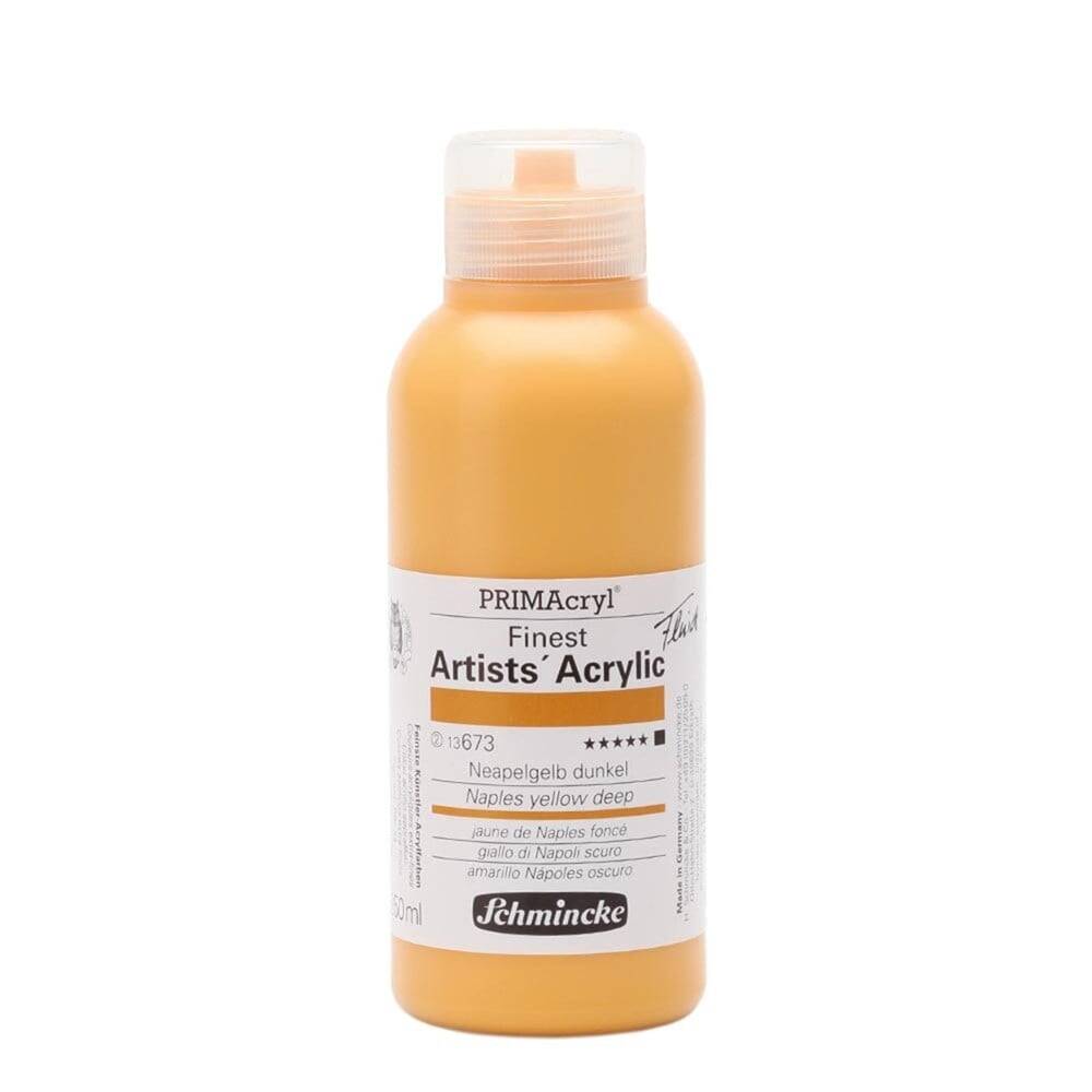 Schmincke Primacryl Artist Akrilik Boya 250 ml Seri 2 673 Naples Yellow Deep