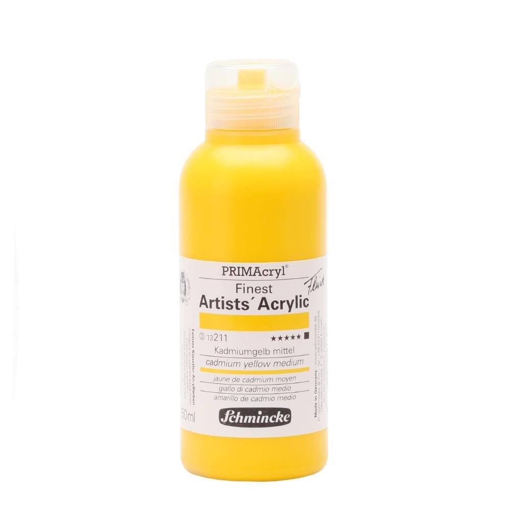 Schmincke Primacryl Artist Akrilik Boya 250 ml Seri 3 211 Cadmium Yellow Medium