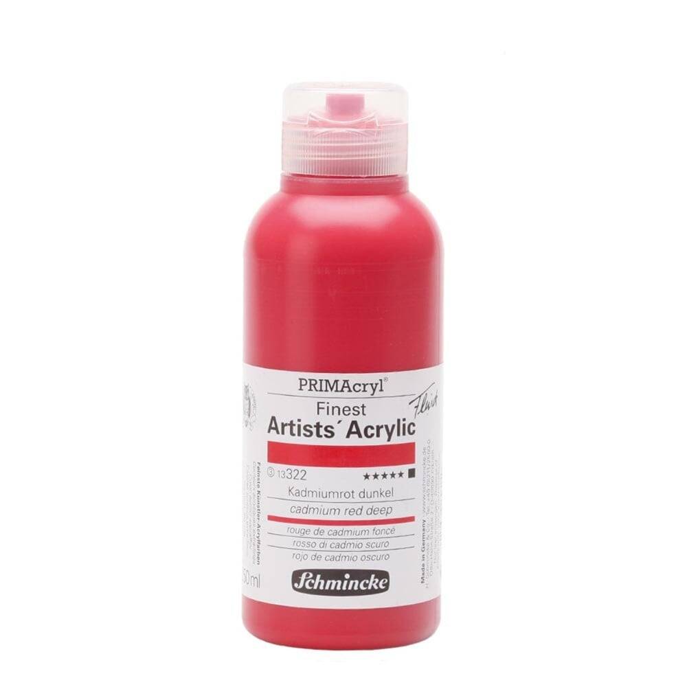 Schmincke Primacryl Artist Akrilik Boya 250 ml Seri 3 322 Cadmium Red Deep