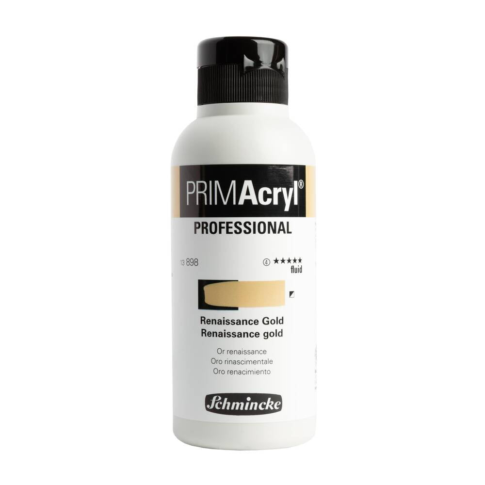 Schmincke Primacryl Artist Akrilik Boya 250 ml Seri 4 898 Renaissance Gold Fluid
