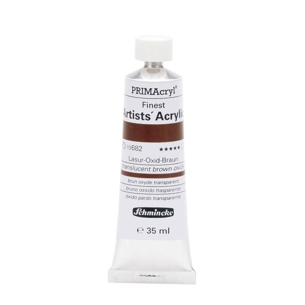 Schmincke Primacryl Artist Akrilik Boya 35 ml Seri 1 682 Translucent BroOxide