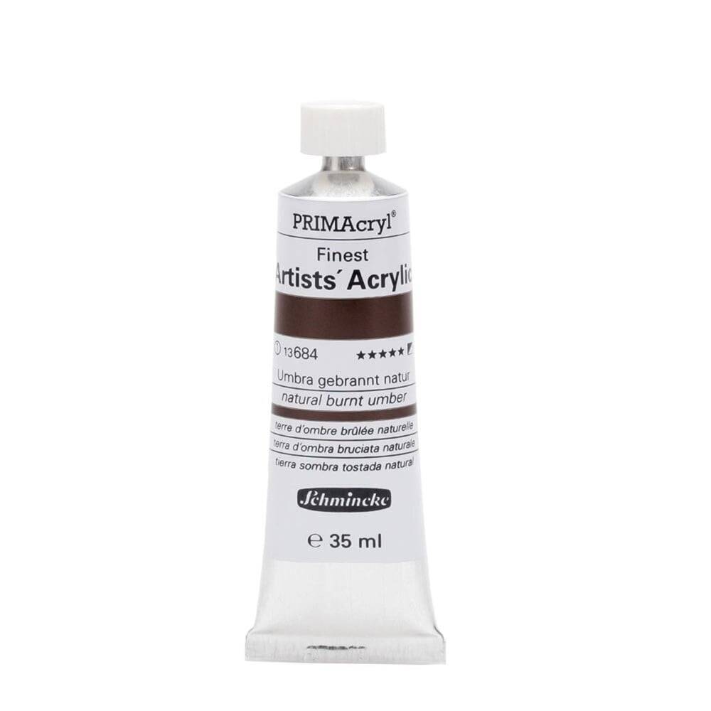 Schmincke Primacryl Artist Akrilik Boya 35 ml Seri 1 684 Natural Burnt Umber