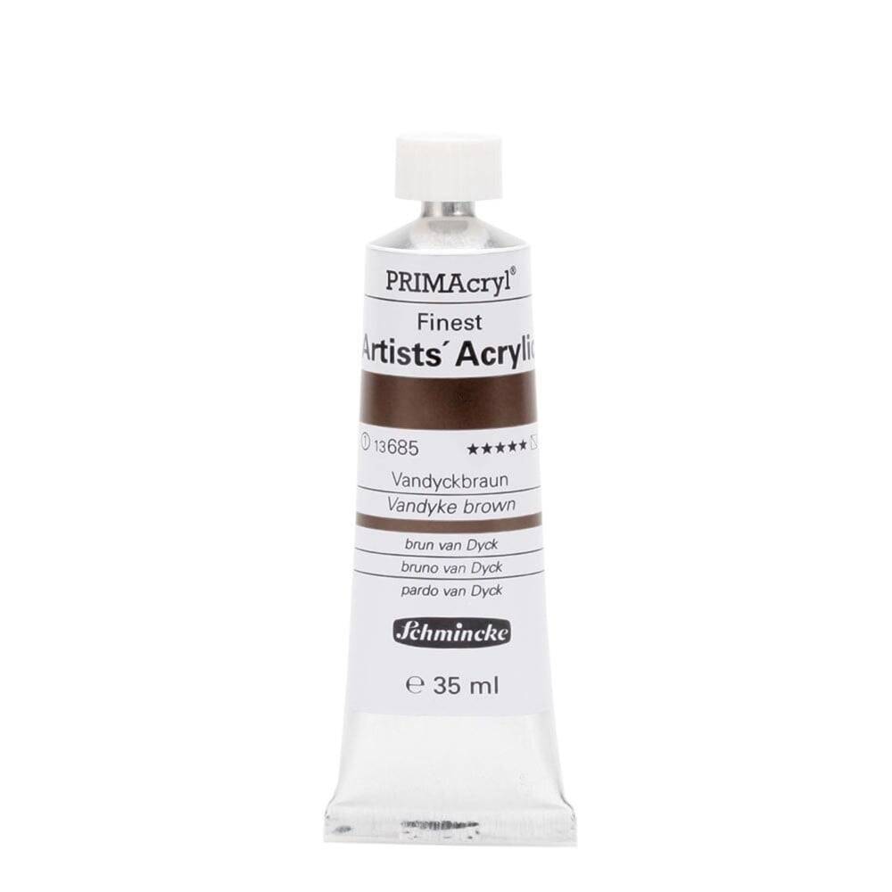 Schmincke Primacryl Artist Akrilik Boya 35 ml Seri 1 685 Vandyke Brown