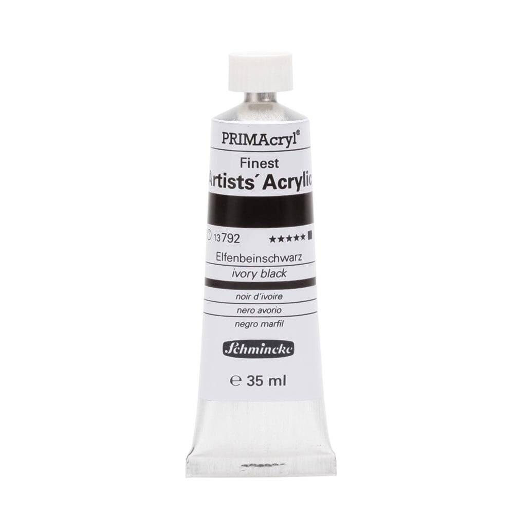 Schmincke Primacryl Artist Akrilik Boya 35 ml Seri 1 792 Ivory Black