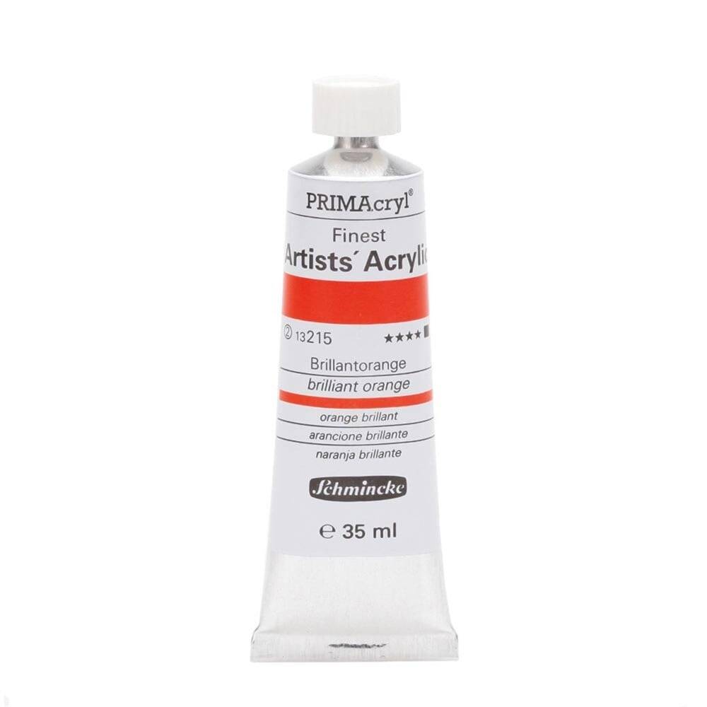 Schmincke Primacryl Artist Akrilik Boya 35 ml Seri 2 215 Brilliant Orange