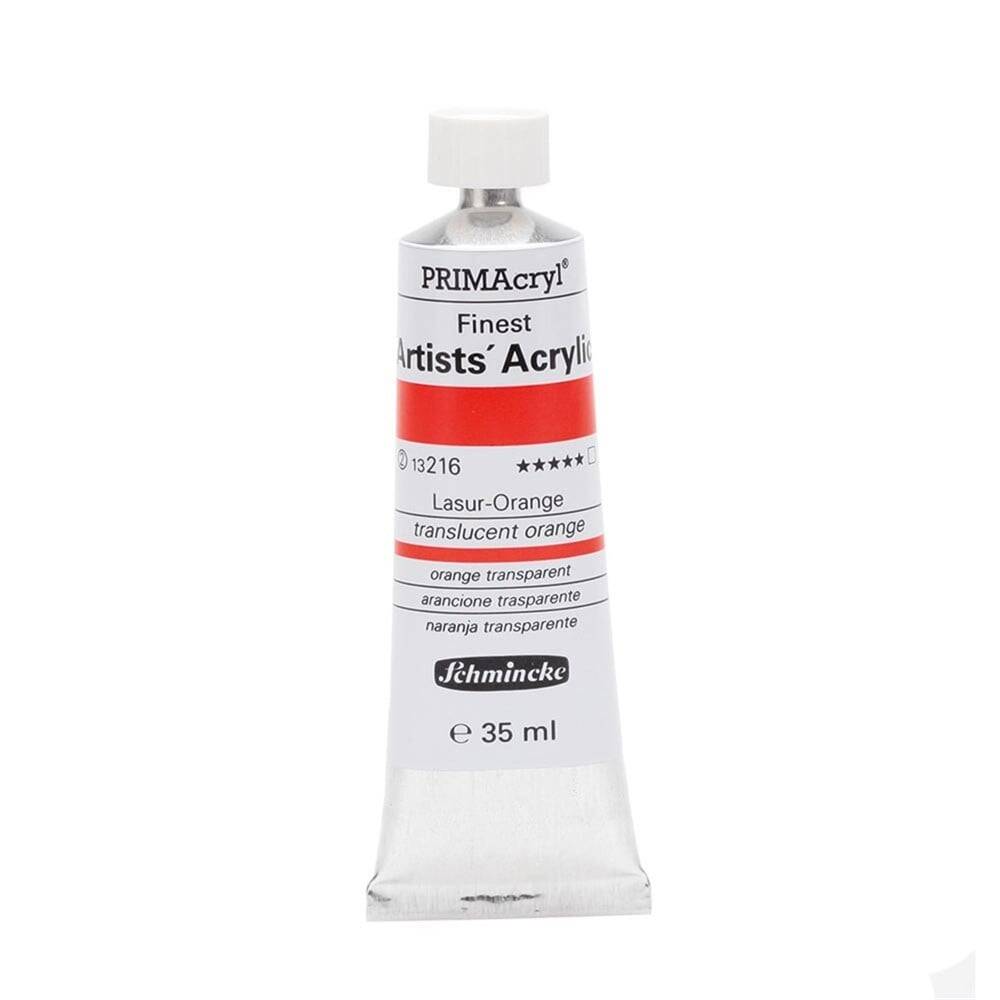 Schmincke Primacryl Artist Akrilik Boya 35 ml Seri 2 216 Translucent Orange