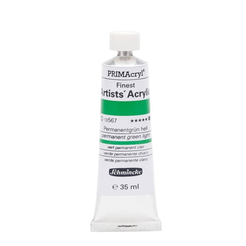 Schmincke Primacryl Artist Akrilik Boya 35 ml Seri 2 567 Permanent Green Light