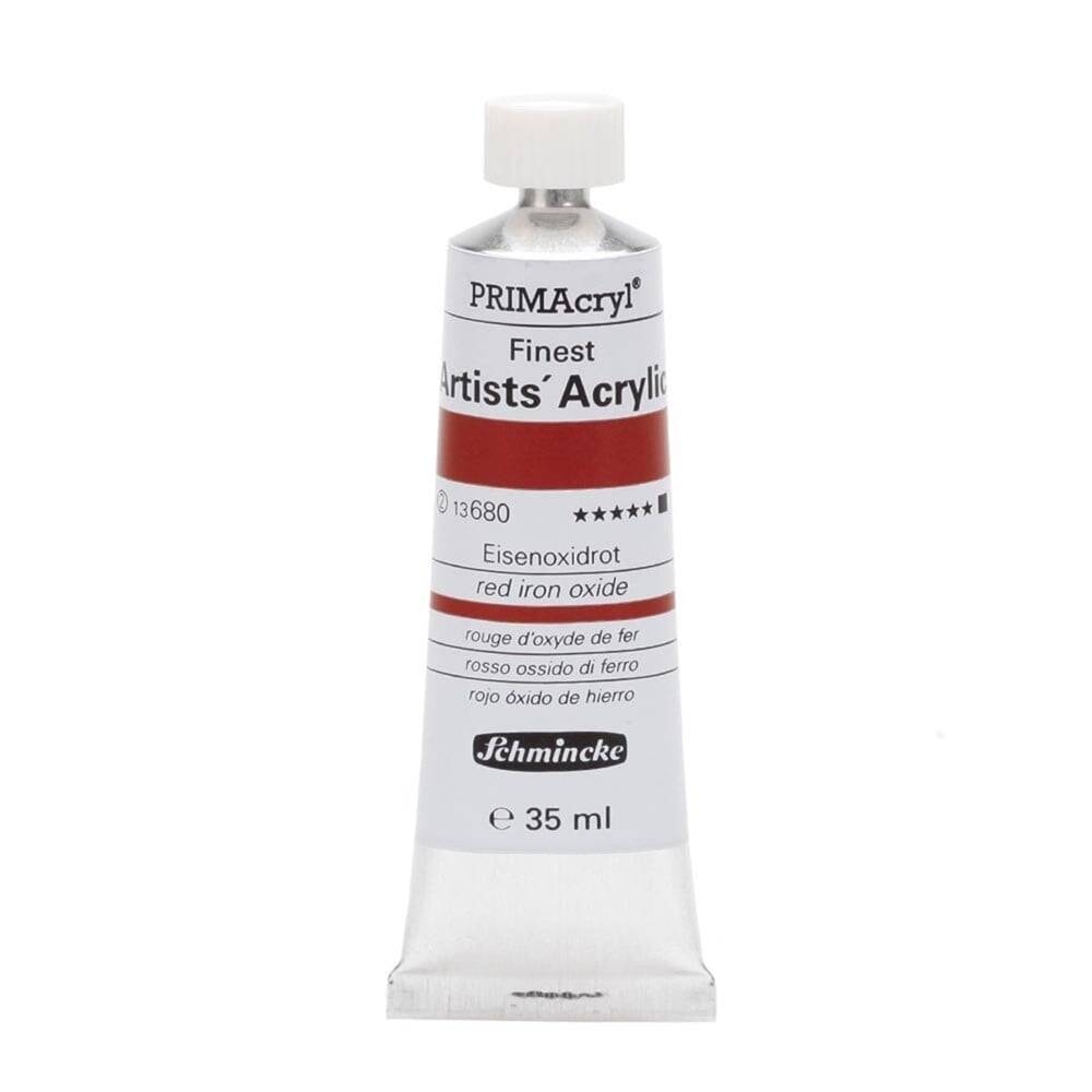 Schmincke Primacryl Artist Akrilik Boya 35 ml Seri 2 680 Red Iron Oxide
