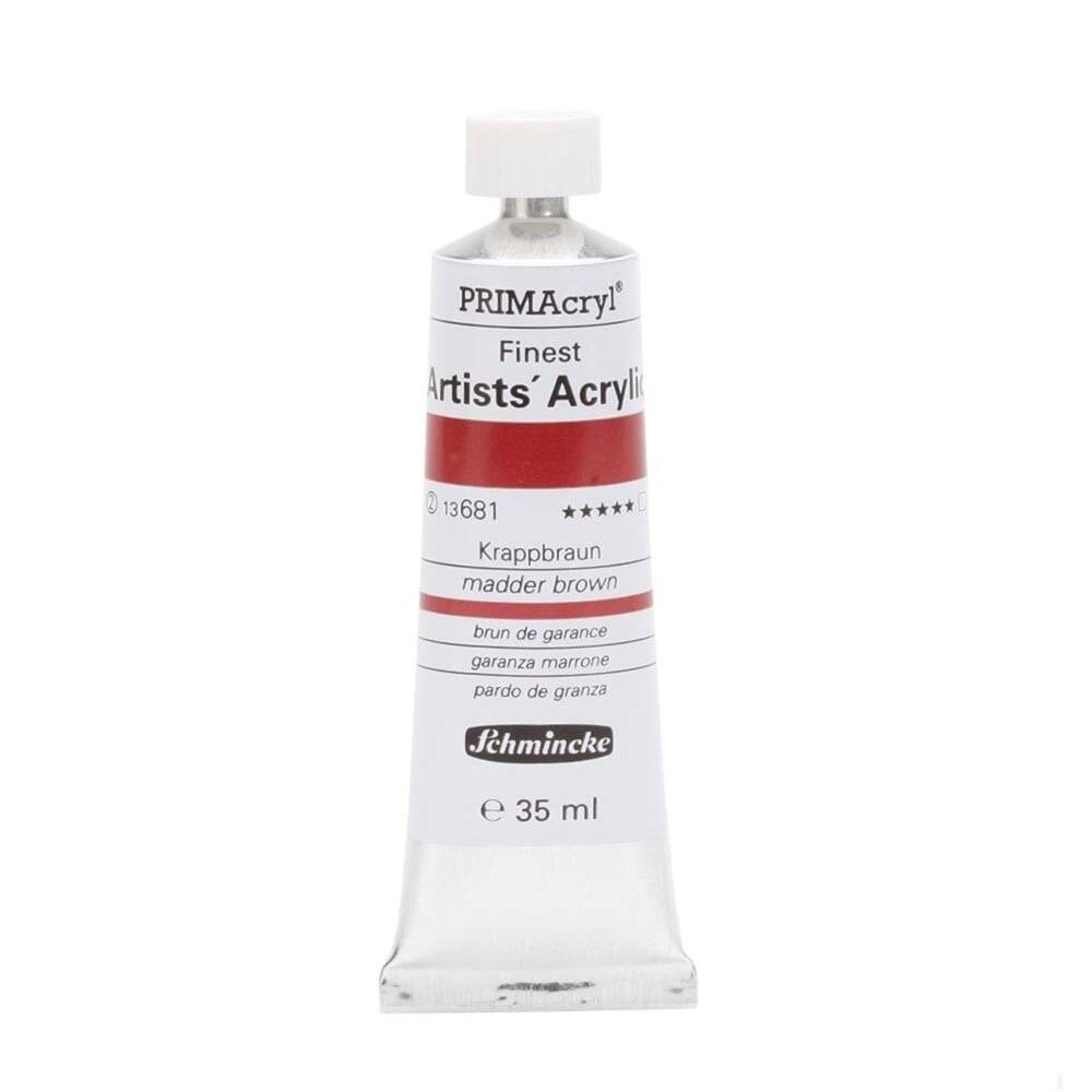 Schmincke Primacryl Artist Akrilik Boya 35 ml Seri 2 681 Madder Brown