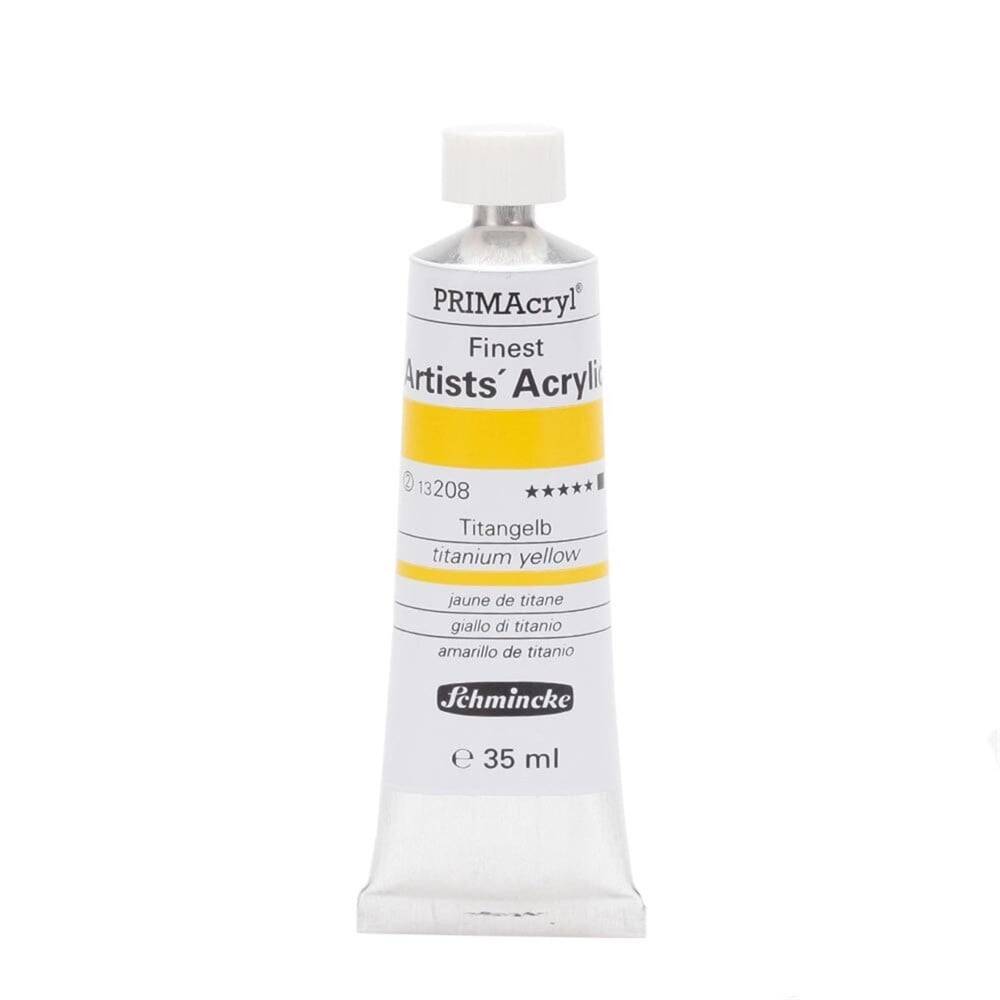 Schmincke Primacryl Artist Akrilik Boya 35 ml Seri 3 208 Titanium Yellow